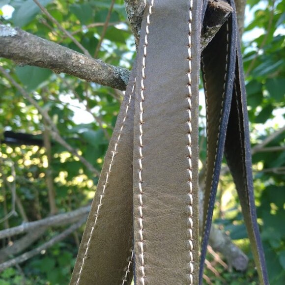 Patricia Nash Leather Shoulder Bag Tote Purse Double Handles NWT Galetti Green - Picture 6 of 9